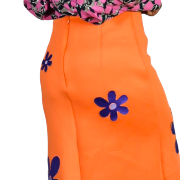 Yayas Designs Daphne Embroidered Skirt Orange Neoprene Cartoon Scooby Doo Medium - Picture 5 of 16